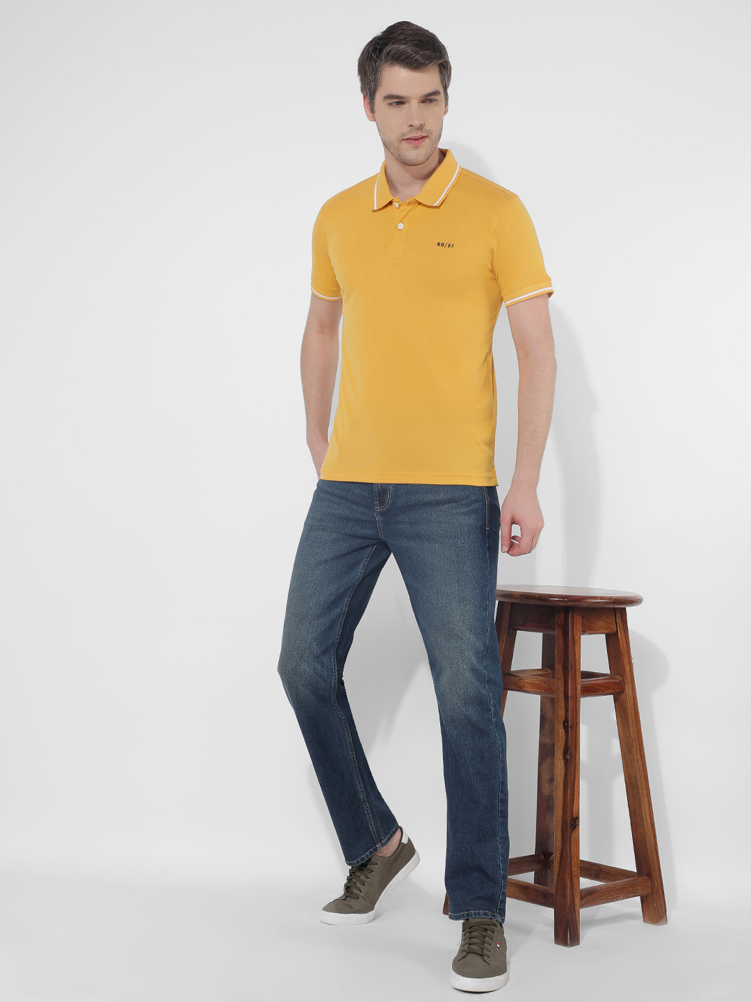 Numero Uno Men Solid Blue Jeans